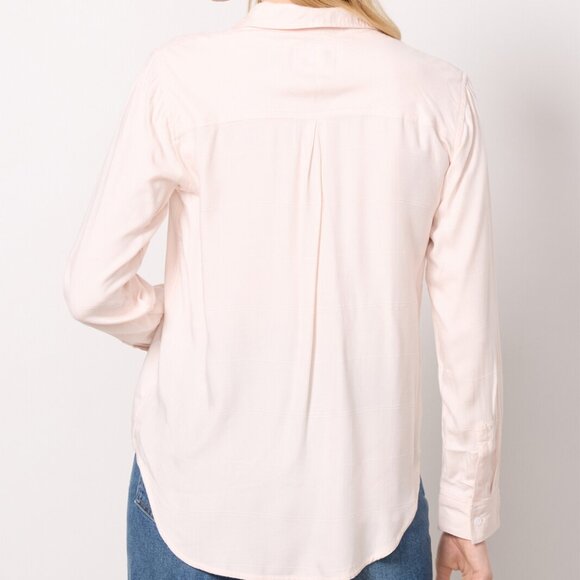 NWT RAILS Hunter Button Down Shirt – Rose Water – Size X-Small - Picture 5 of 9